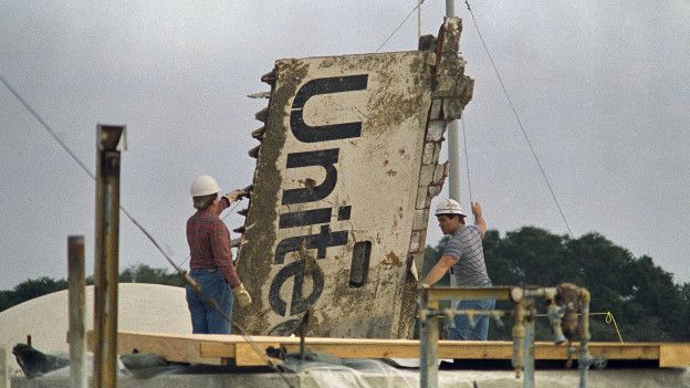 Recuperación de los restos del Challenger.