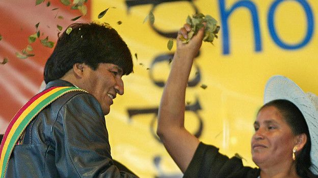 Evo Morales junto a Leonilda Zurita