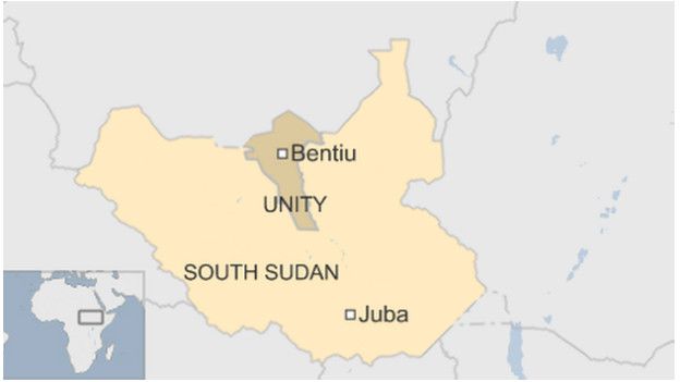 Sudán del Sur, mapa