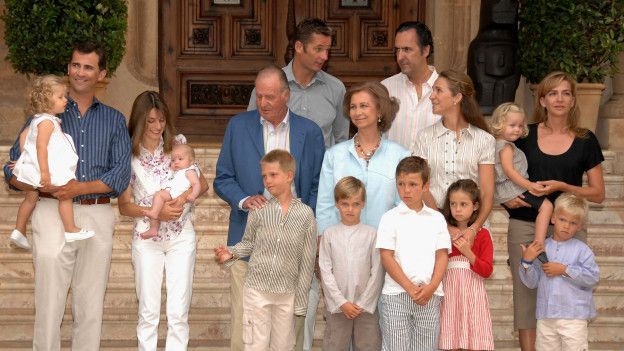 La familia real española
