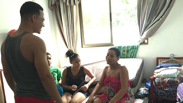 Sucel Palacio y su familia