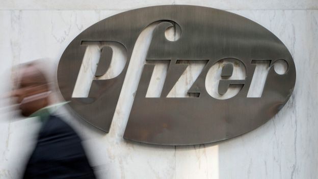 El logo de Pfizer