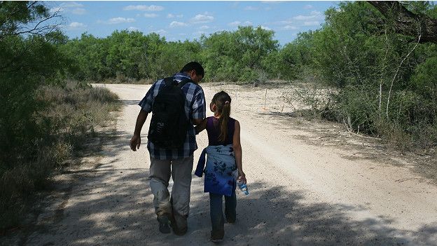 Migrantes centroamericanos a su paso por México
