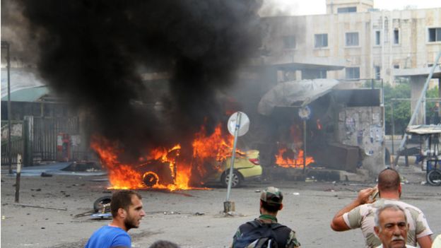 نتيجة بحث الصور عن 9 قتلى في تفجير انتحاري في جبلة بمحافظة اللاذقية السورية