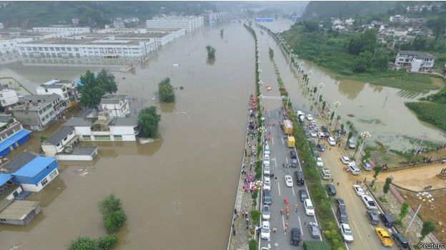 Çinde sel felaketi: En az 180 ölü Çinde sel felaketi: En az 180 ölü