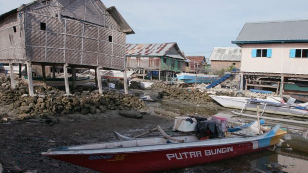 Penampakan Rumah di Pulau Bungin