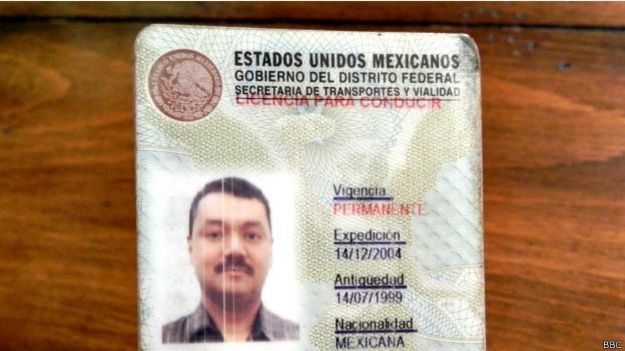 Un carnet de conducir de México