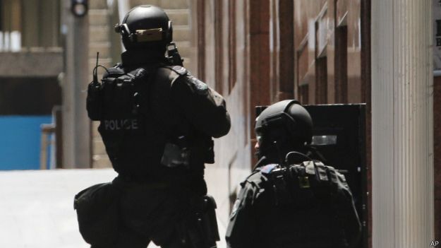 Policía en Sidney, Australia