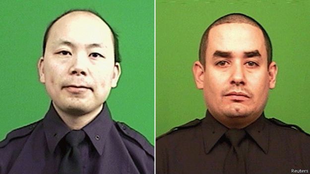 Oficiales de la policía de Nueva York, Rafael Ramos y Wenjian Liu
