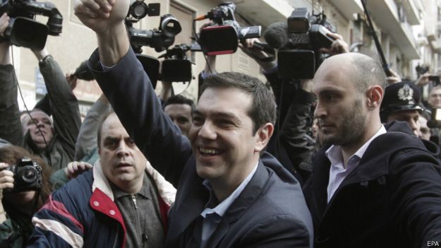 Tsipras con cámaras