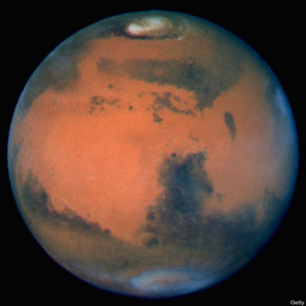 El planeta Marte, en una foto tomada en 1999