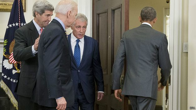 Obama y gabinete