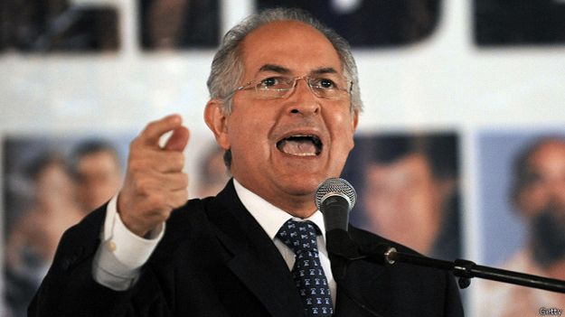 Alcalde arrestado de Caracas, Antonio Ledezma.