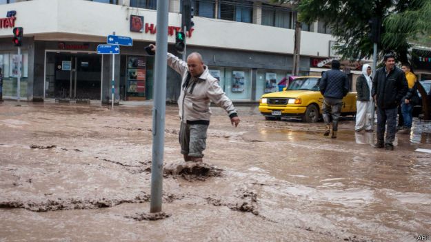 Chile inundación en Copiapó