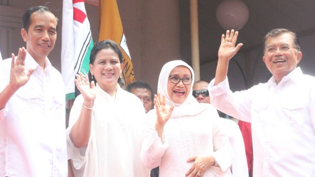 Jokowi, JK beserta istri