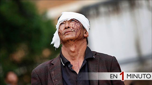 Hombre herido en el terremoto