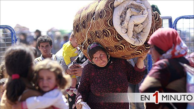 Refugiados sirios huyen a Turquía