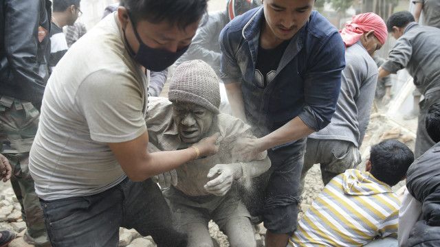 नेपाल में आए भूकंप से हुई भारी तबाही