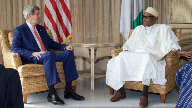 Mr. Kerry ya gana da shuagab Buhari a lokacin ziyarar tasa