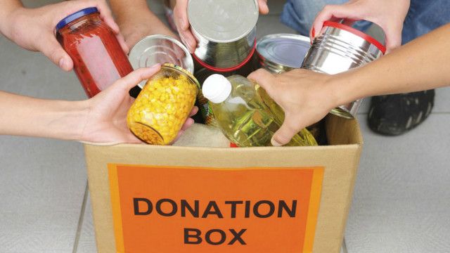 A box with food items
