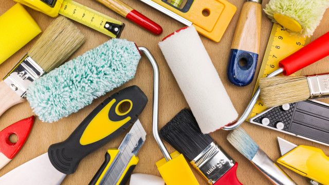 Paint brushes and rollers