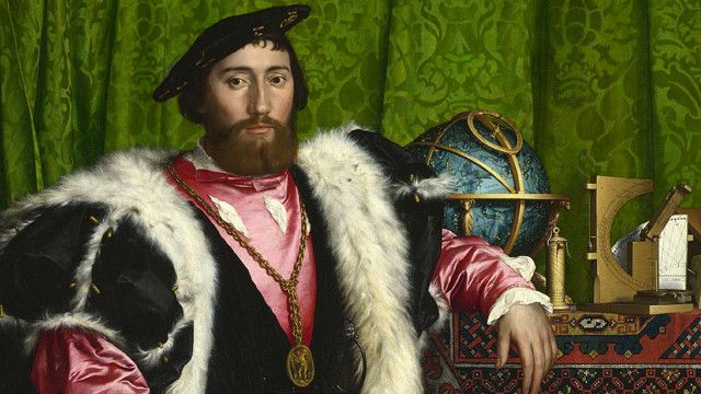 Detalle del cuadro "Los Embajadores"