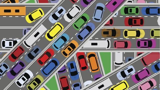 A traffic jam