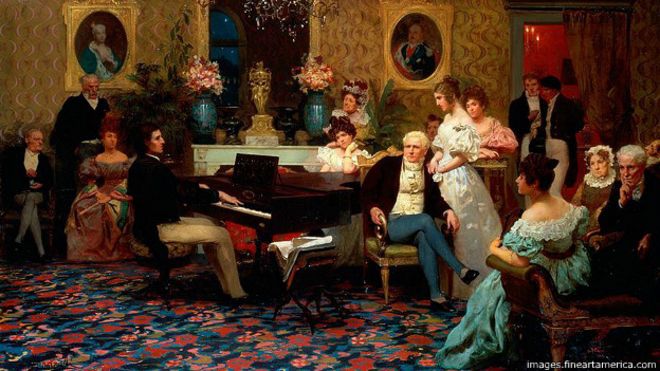 Hendryk Siemiradzki (1887): Chopin tocando para la familia Radziwiłłs