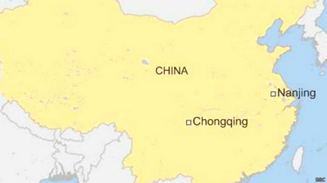 Mapa naufragio China