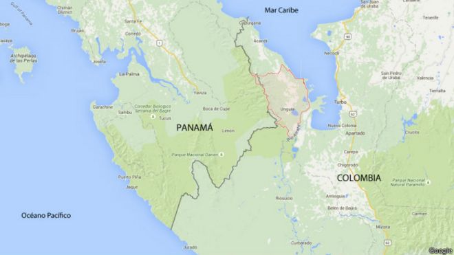 mapa colombia panama