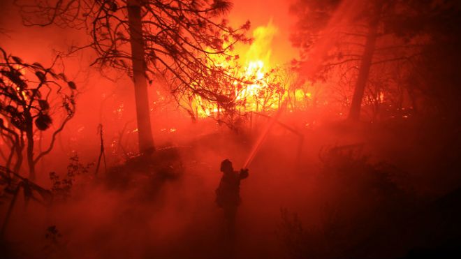 Incendio en Lake County, California