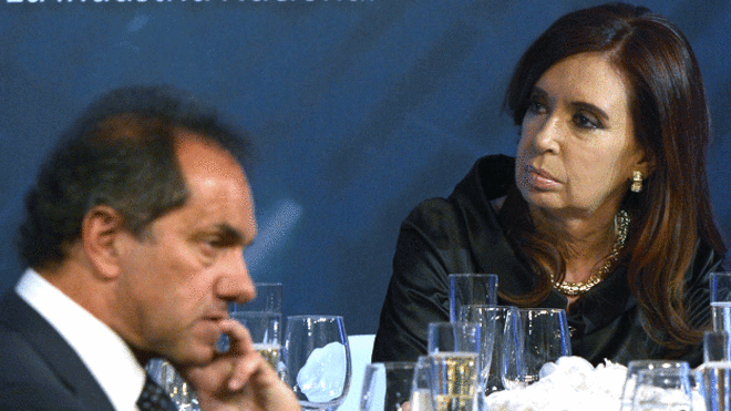 Daniel Scioli y Cristina Fernández de Kirchner