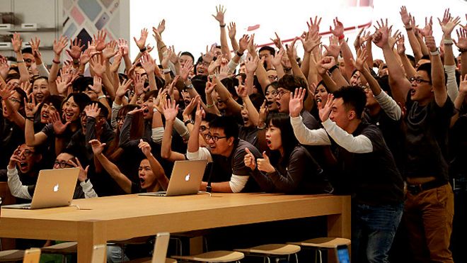 Empleados de Apple en China