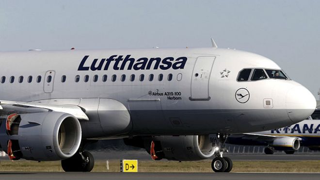 Avión de Lufthansa