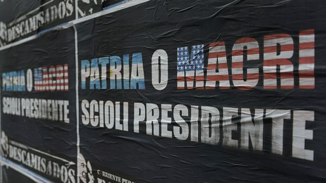 Campaña contra Macri en Argentina