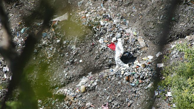 Fosa clandestina en México