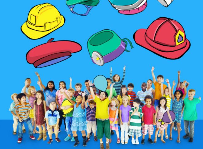 Niños soñando con su trabajo ideal