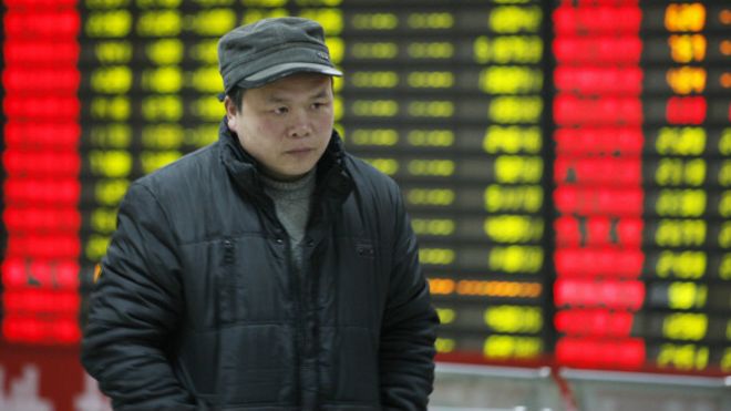 Suspensión de mercado en China