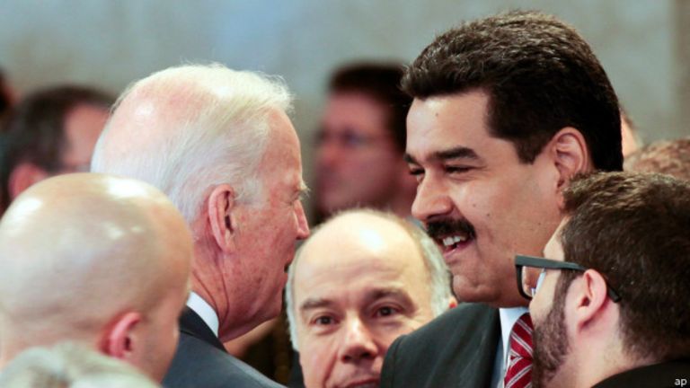 Biden y Maduro