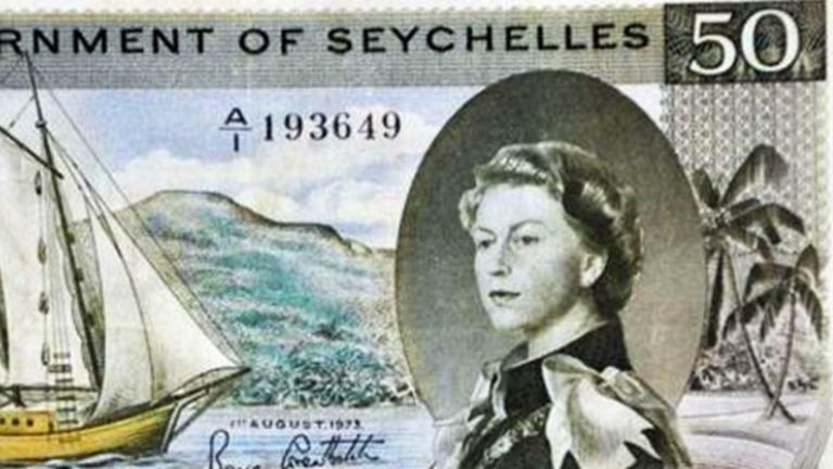 Billete de las Seychelles