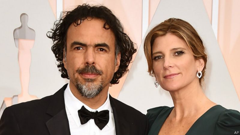 Iñarritu y su esposa