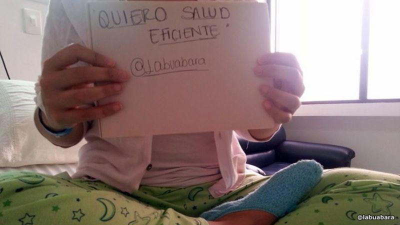 Camila Abuabara en campaña por una salud eficiente