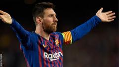 Lionel Messi celebrates