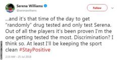 Serena Williams tweet