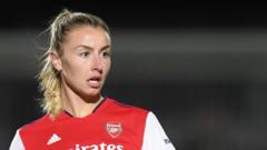 Η Leah Williamson σε δράση για την Arsenal