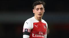 Arsenal midfielder Mesut Ozil