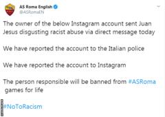AS Roma tweet