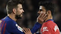 Diego Costa and Gerard Pique