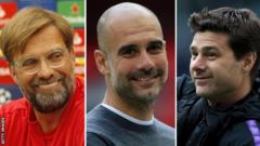 Jurgen Klopp, Pep Guardiola and Mauricio Pochettino