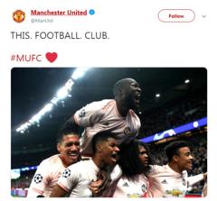 Manchester United tweet